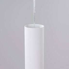 Závesné svietidlo Lagos, 2x biele kovové tienidlo, o