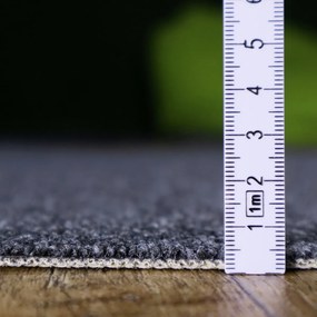 Betap, Metrážny koberec Baltic 78, na mieru, šíře 4m, šedá, ab (mriežka), chodba / predsieň