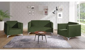 Sedacia súprava Denim 2+1+1, Dostupné poťahy: Solo 263, Farby nožičiek: dub