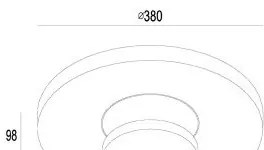 Gardino LX1421 - LED Vonkajšie stropné svietidlo TULIPANI LED/18W/230V IP54