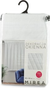 ZÁCLONA NA PÁSKE MIREA 350X150 CM BIELA