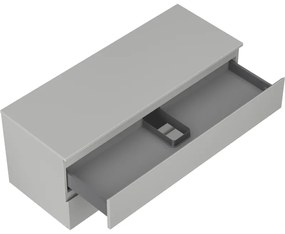 Mexen Orio, kúpeľňová skrinka 120 cm s hornou časťou, 2 zásuvky, šedá mantá, 91A10-12047-2-BFFC62