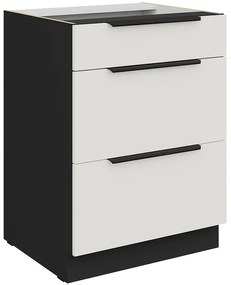 Kuchynská skrinka Aria-Wh/Bl Anti Fingerprint 60d 3s Bb