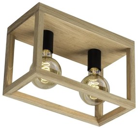 Spot-Light 9154274 - Stropné svietidlo KAGO 2xE27/60W/230V matný dub