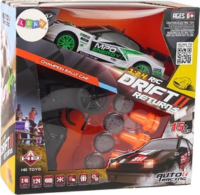 LEAN Toys Športové driftové auto na diaľkové ovládanie R/C, rýchlosť 15 km/h, výmena kolies