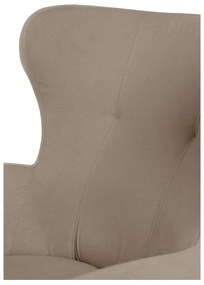 Béžové kreslo ušiak Noemye – Bonami Selection