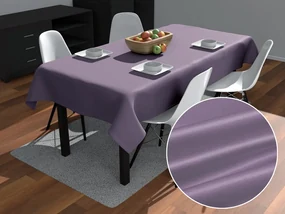 Biante Saténový obdĺžnikový obrus polyesterový Satén LUX-L043 Fialová lila 140x220 cm