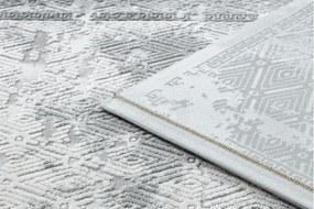 Koberec AKRYL VALS 0W1738 C53 87 Ramka beton, tmavý sivý / svetlý sivý