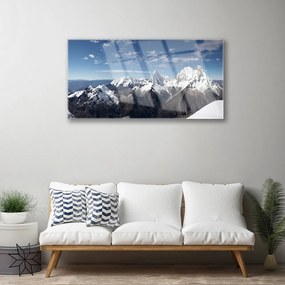 Skleneny obraz Hory príroda 140x70 cm