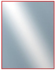 DANTIK - Zrkadlo v rámu, rozmer s rámom 70x90 cm z lišty Hliník červená (7001098)
