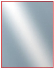 DANTIK - Zrkadlo v rámu, rozmer s rámom 70x90 cm z lišty Hliník červená (7001098)