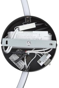 Dizajnové nástenné svietidlo čierne 67 cm vrátane LED 3-krokového stmievania - Anello