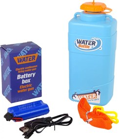 LEAN Toys Veľká elektrická dobíjacia vodná pištoľ Dosah 9 m 1000 ml