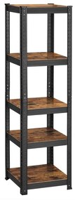 SONGMICS Heavy-Duty úzka polica s 5 policami GLR037B01