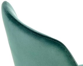 JEDÁLENSKÁ STOLIČKA KALEY TMAVO ZELENÁ BLUVEL 78 + ZLATÁ