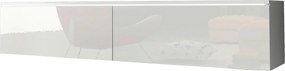 XXXLutz NÍZKA KOMODA, biela s vysokým leskom, 140/30/33 cm P & B - Online Only drobný nábytok - 002778000604