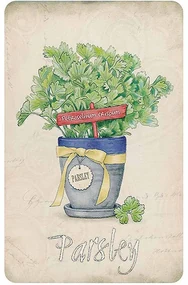 Ceduľa Parsley - petržlen záhrada