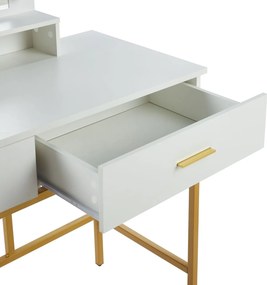 Dekorstudio Elegantný toaletný stolík s LED osvetlením LUMIERE GOLD
