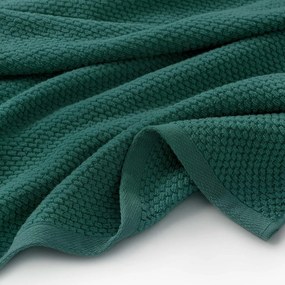 Goldea bavlnený froté uterák / osuška micro pure - smaragdovo zelený 30 x 50 cm