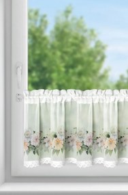 KRÁTKA ZÁCLONA NA PÁSKE FLOWERY 150X30 CM KVETY