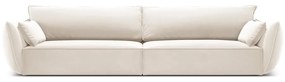 Béžová zamatová pohovka 248 cm Vanda – Mazzini Sofas