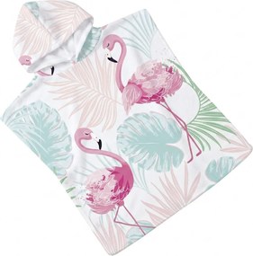 Detské pončo FLAMINGO farebné 60x120 cm