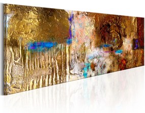 Artgeist Ručne maľovaný obraz - Golden Structure Veľkosť: 120x40