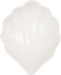 Biela keramická miska v tvare mušle Shell Bowl - 12*10*4 cm