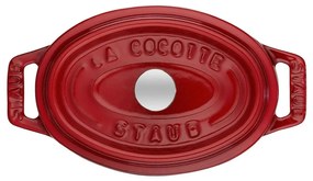 Staub Cocotte Mini hrniec oválny 11 cm/0,25 l čerešňa, 1101106