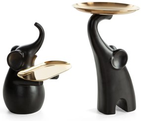 DEKORAČNÁ SOŠKA EMBER 18X17X24 CM ČIERNA