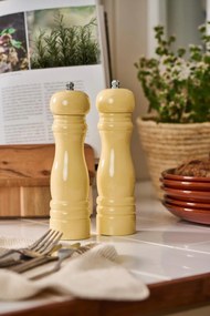 IB Laursen Súprava 2 drevených svetlo žltých mlynčekov na soľ a korenie LIGHT YELLOW