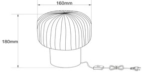 Lucide 78595/01/02 - Stolná lampa JANY 1xE14/25W/230V zlatá