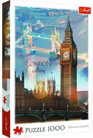 Puzzle Londýn o súmraku, 1000 dielikov, 48x68,3 cm v krabici 27x40x6 cm