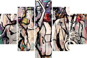 Obraz - Jazzová noc (150x105 cm)