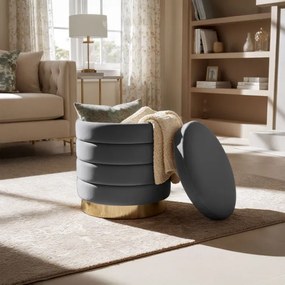 Taburetka LUNA grafitová