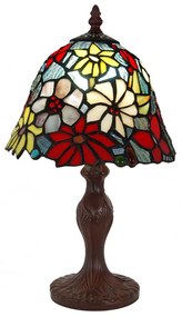 Tiffany lampa stolná 35*Ø22 FLOWERS
