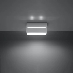 Stropné svietidlo Lobo Maxi, 1x biele kovové tienidlo