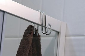 Aqualine Aqualine, dvojitý závesný háčik na sprchové zásteny, 37030