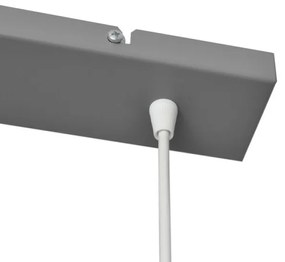 Luster na lanku VOLTA 2xE27/15W/230V šedá