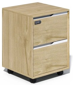 Mobilný kancelársky kontajner Houseland Profit Lex 01 prírodný dub/biela