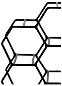 Čierny kovový regál na víno na 12 fliaš Salbris - Light &amp; Living