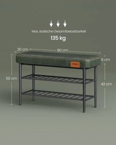 Polica na topánky so sedadlom LSB054C01