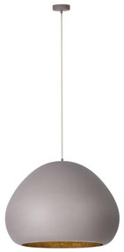 Luster na lanku LAVA 1xE27/15W/230V taupe/zlatá