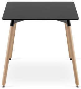 Čierny jedálenský stôl ADRIA 120x80 cm