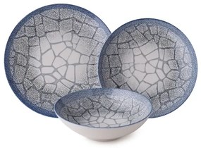 Jedálenská súprava 24 ks modrá/porcelán