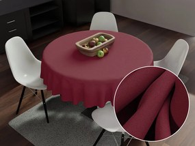 Biante Dekoračný okrúhly obrus Rongo RG-044 Tmavé bordó Ø 110 cm