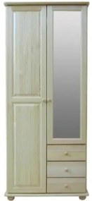 Skriňa 38B borovica 2D/3 + zrkadlo