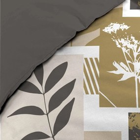 Biele/hnedé bavlnené obliečky na dvojlôžko/predĺžené 240x220 cm Utopia – douceur d'intérieur