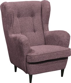 XXXLutz KRESLO UŠIAK, textil, kompozitné drevo, baklažánová MID.YOU - Online Only obývacie izby - 002220035002
