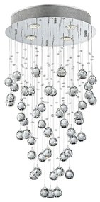 LUXERA 62411 - Krištáľový prisadený luster NORR 4xGU10/50W/230V